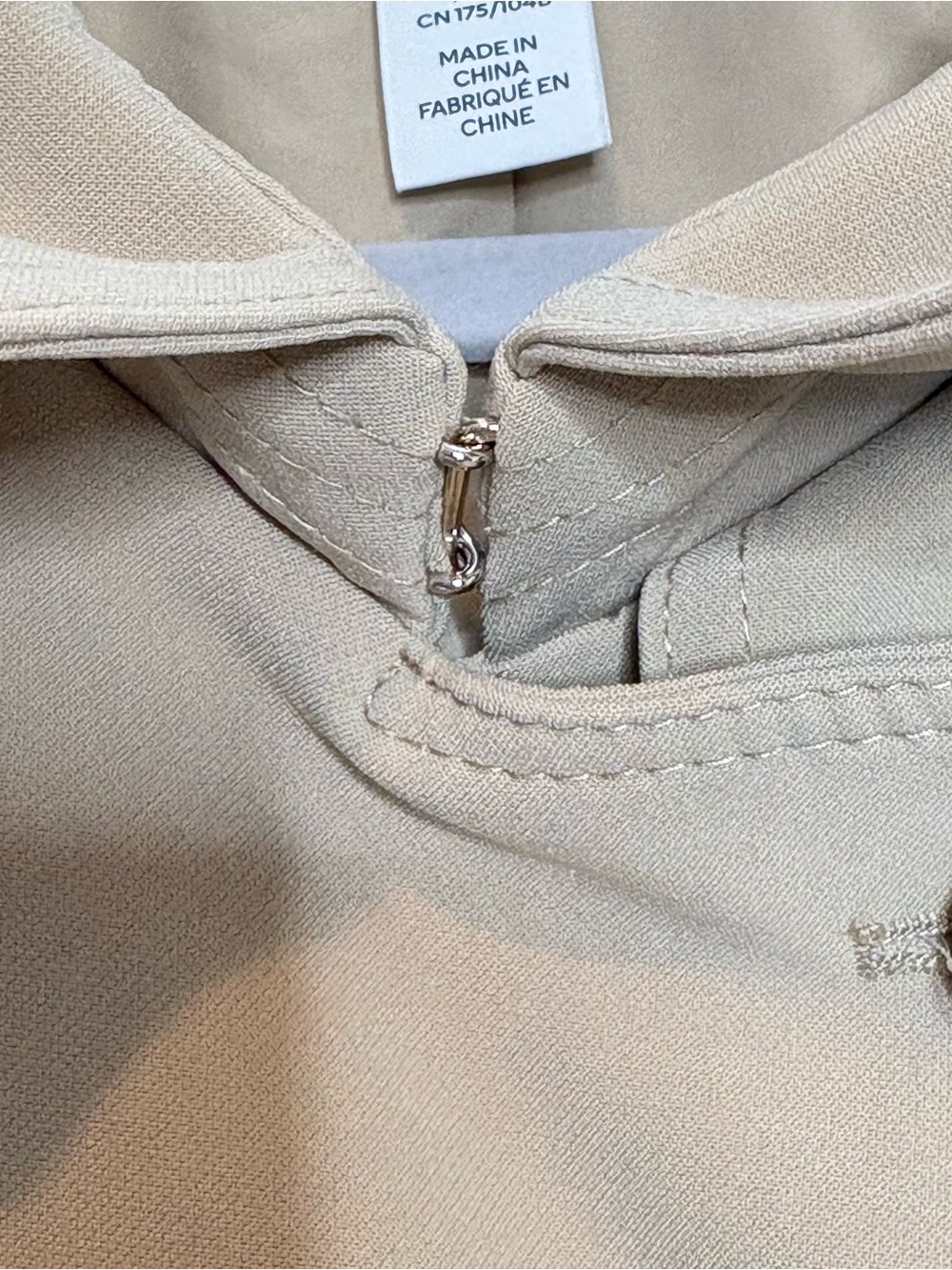 H&M Tan Double Breasted Belted Trench Coat | L - Picture 9 of 10